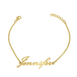 Personalized Name Bracelet with Box - Stainless Steel Charm Jewelry