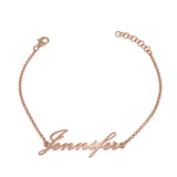 Personalized Name Bracelet with Box - Stainless Steel Charm Jewelry