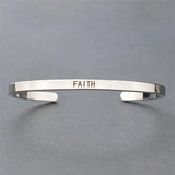 Personalized Stainless Steel Name Bracelet with Time Letters