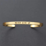 Personalized Stainless Steel Name Bracelet with Time Letters