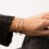 Personalized Stainless Steel Name Bracelet with Time Letters