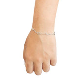 Custom Initial Letter Pendant Bracelet Women