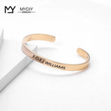 Personalized Friendship Bracelet for Women Bridesmaid Gift Cuff Graduation