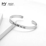 Personalized Friendship Bracelet for Women Bridesmaid Gift Cuff Graduation