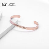 Personalized Friendship Bracelet for Women Bridesmaid Gift Cuff Graduation