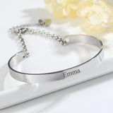 Customizable Stainless Steel Couple Bracelet