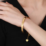 Customizable Stainless Steel Couple Bracelet