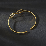 Personalized Stainless Steel Bracelet with Letters for Women