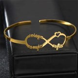 Personalized Stainless Steel Bracelet with Letters for Women