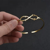 Personalized Stainless Steel Bracelet with Letters for Women