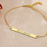 Daisy Engraved Bracelet Personalized for Women