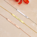 Daisy Engraved Bracelet Personalized for Women