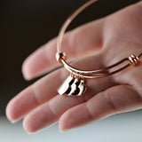 Personalized Heart Engraved Bracelet, 1-8 Names, Stainless Steel