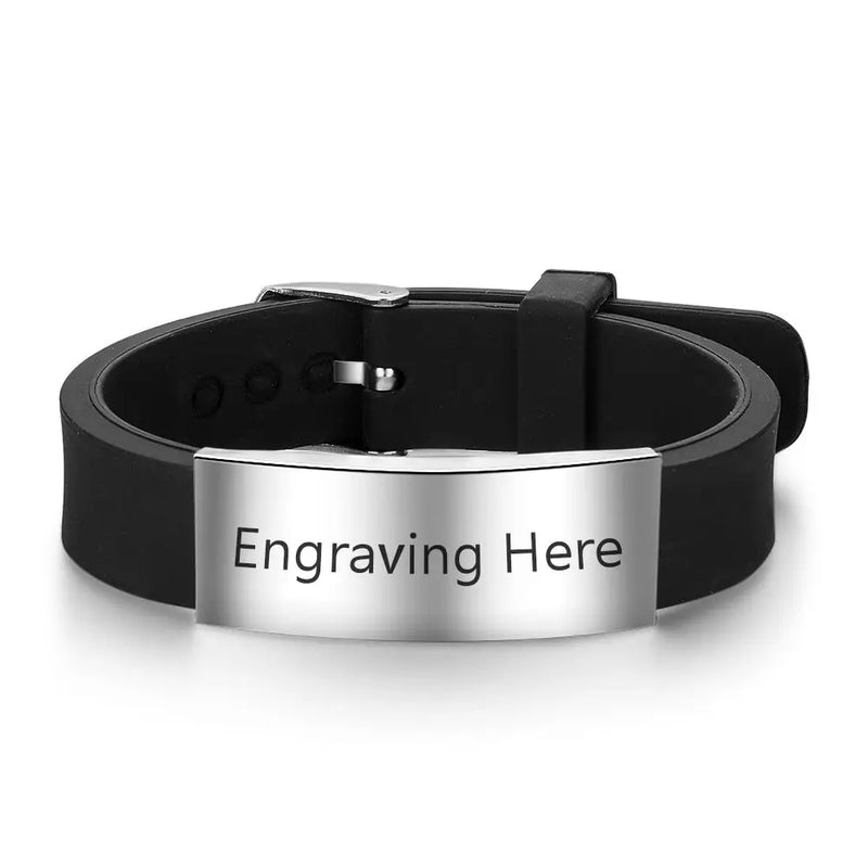 Silicone Belt Shape Bracelet for Men