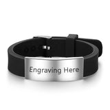 Silicone Belt Shape Bracelet for Men