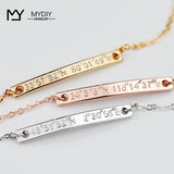 Personalized Bracelets For Women Engraved Friendship Gift
