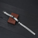 Custom Stainless Steel Adjustable Bracelet - Personalized Men's Gift