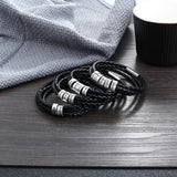 Custom Leather Bracelet DIY Charm Bracelet Men's Gift