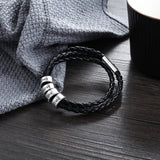 Custom Leather Bracelet DIY Charm Bracelet Men's Gift