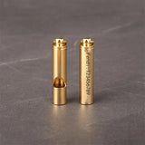 Personalized Brass Whistle Necklace Children Anti-lost Engraved Text