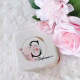 Personalized Bridesmaid Travel Jewelry Box Organizer Case