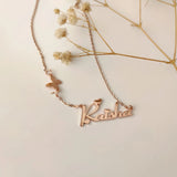Custom Butterfly Name Necklace Stainless Steel Gift Jewelry