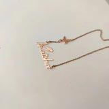 Custom Butterfly Name Necklace Stainless Steel Gift Jewelry