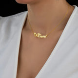 Custom Butterfly Name Necklace Choker for Women - Personalized Jewelry