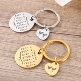 Engraved Date Key Chain- Anniversary,Wedding,Birthday-Valentine's Gift