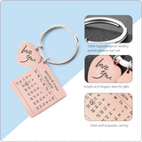 Personalized Calendar Name Keychain Bag Charm Letter Date Key Chain