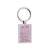 Personalized Calendar Photo Keychain Souvenir Gift