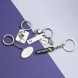 Personalized Calendar Puzzle Keychain Stainless Steel Souvenir Gift