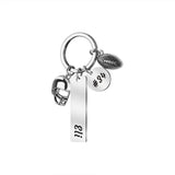 Personalized Calendar Puzzle Keychain Stainless Steel Souvenir Gift