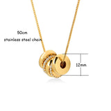 Custom Family Names Candy Necklace - Stainless Steel Beads
