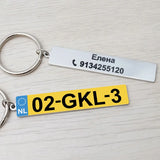 Personalized Car Number Plate Keychain Driver Gift