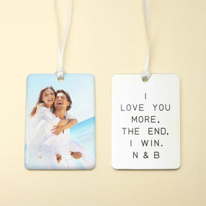 Custom Car Pendant Photo Charm Rearview Mirror Hanging Pendant