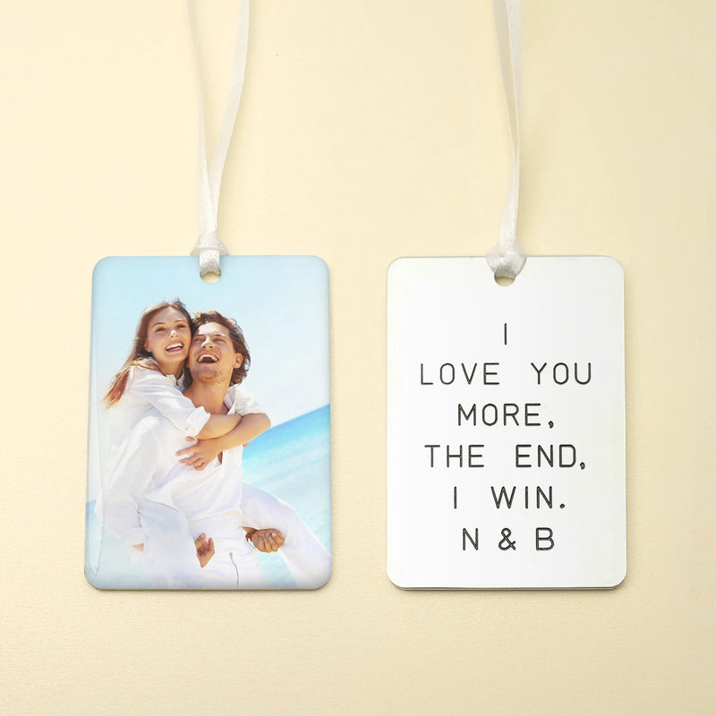 Custom Car Pendant Photo Charm Rearview Mirror Hanging Pendant