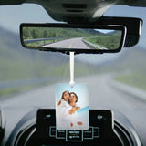 Custom Car Pendant Photo Charm Rearview Mirror Hanging Pendant