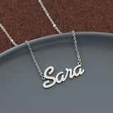 Personalized Carrie Style Name Necklace Stainless Steel Choker Jewelry