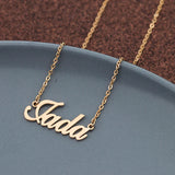 Personalized Carrie Style Name Necklace Stainless Steel Choker Jewelry