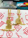 Personalized Cartoon Name Pendant Necklaces for Men Women