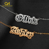 Custom Double Name Necklaces Personalized Pendant