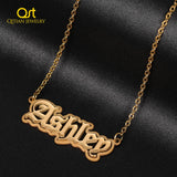Custom Double Name Necklaces Personalized Pendant