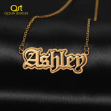 Custom Double Name Necklaces Personalized Pendant