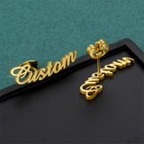 Custom Stainless Name Earrings