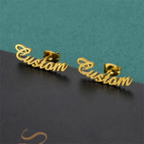 Custom Stainless Name Earrings