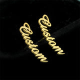 Custom Stainless Name Earrings