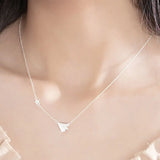 Childhood Paper Airplane Pendant Necklace 925 Sterling Silver