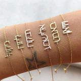 Personalized Name Bracelets for Women Any Letter Chain Jewelry Wedding Couple