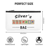 Personalized Chinese Mahjong Bag Keychain With Zipper Pouch